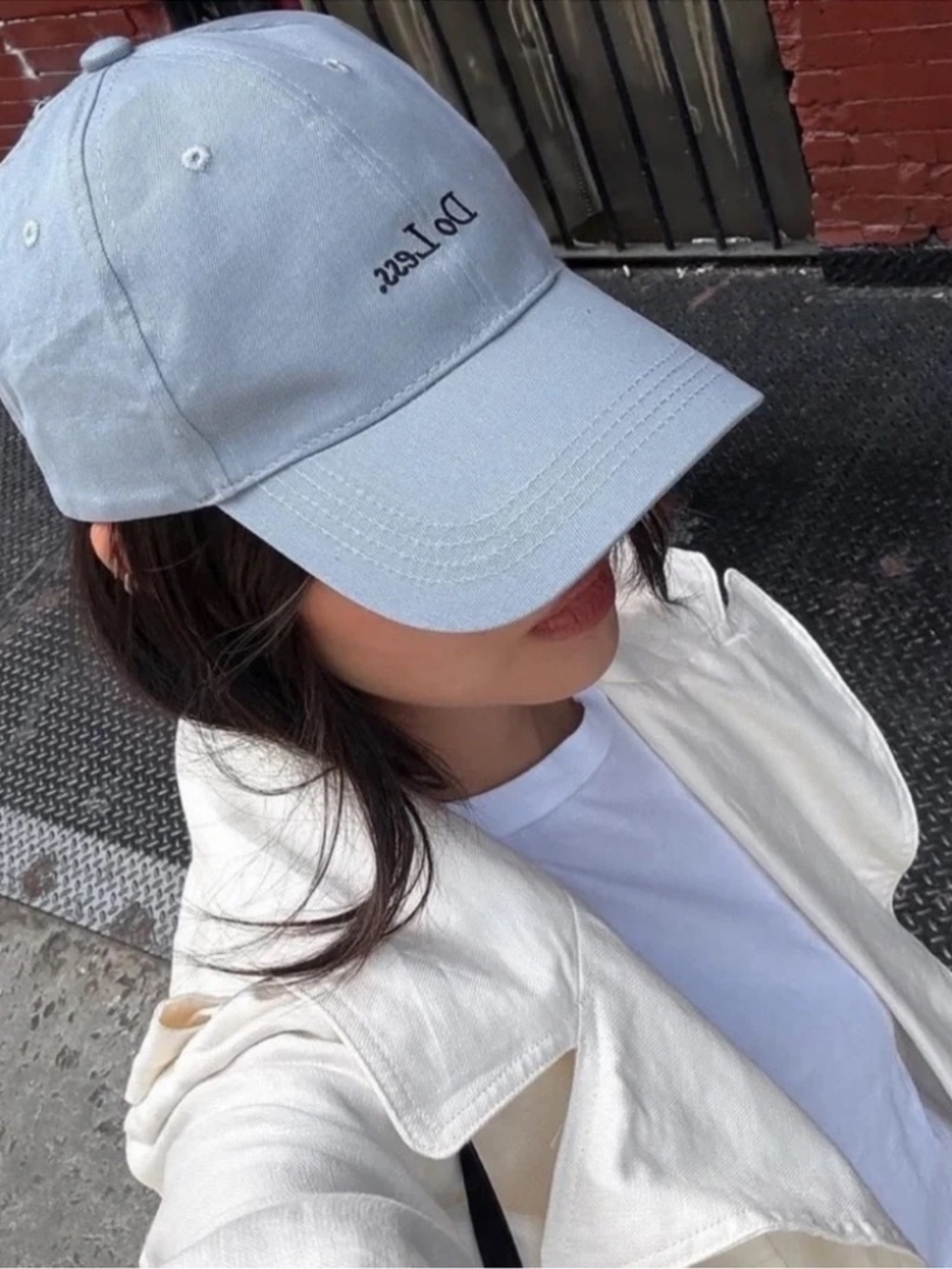 NWT Merit Limited Edition 'Do Less' Adjustable Blue Grey Baseball Cap